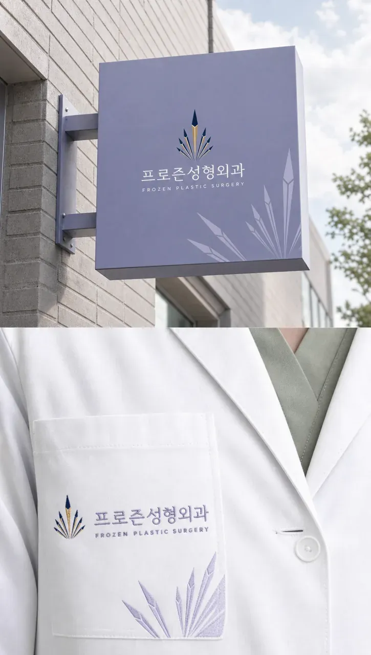 병원·의원 로고 디자인 — 미니멀한 조합형 병원 로고