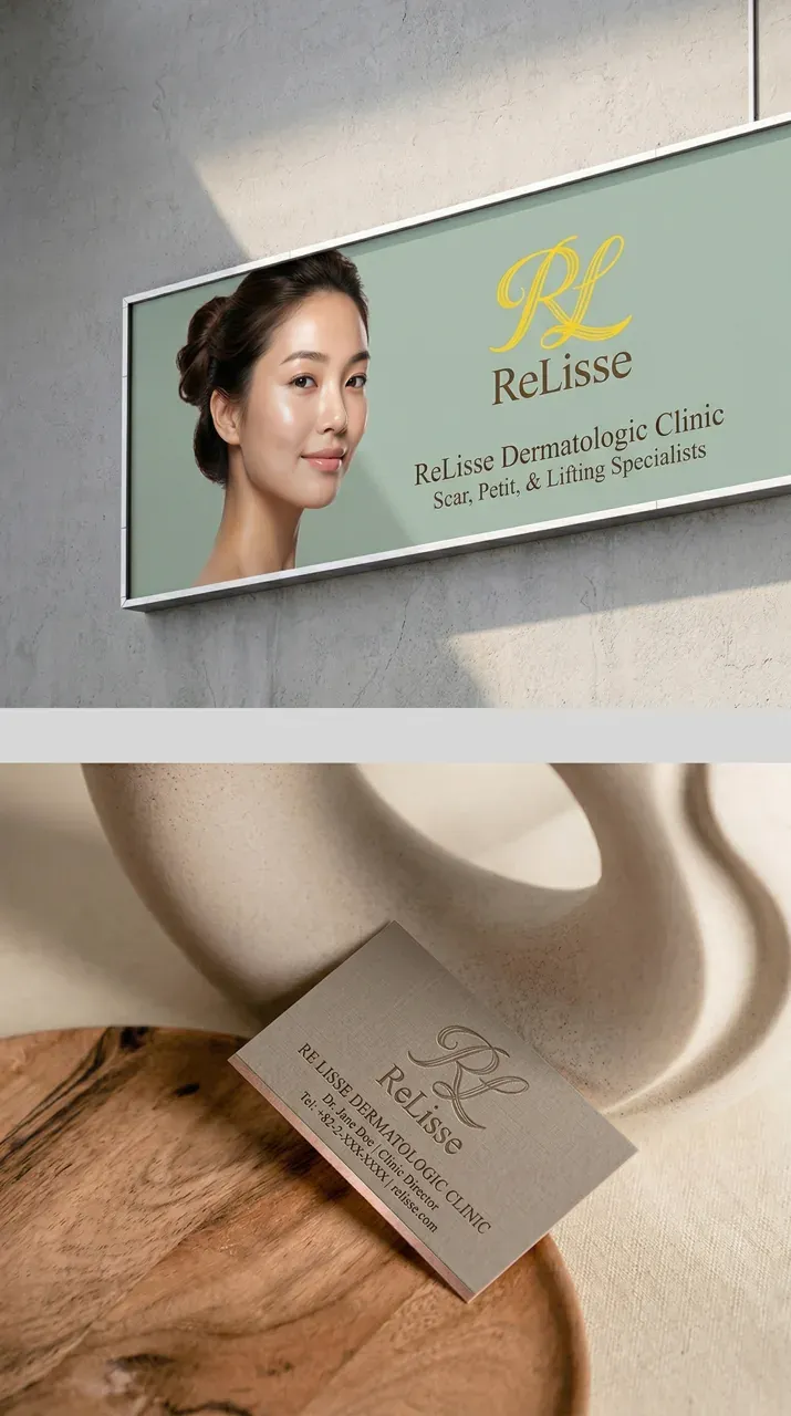 병원·의원 로고 디자인 — 다시 매끄러워진 피부로의 여정 병원 로고