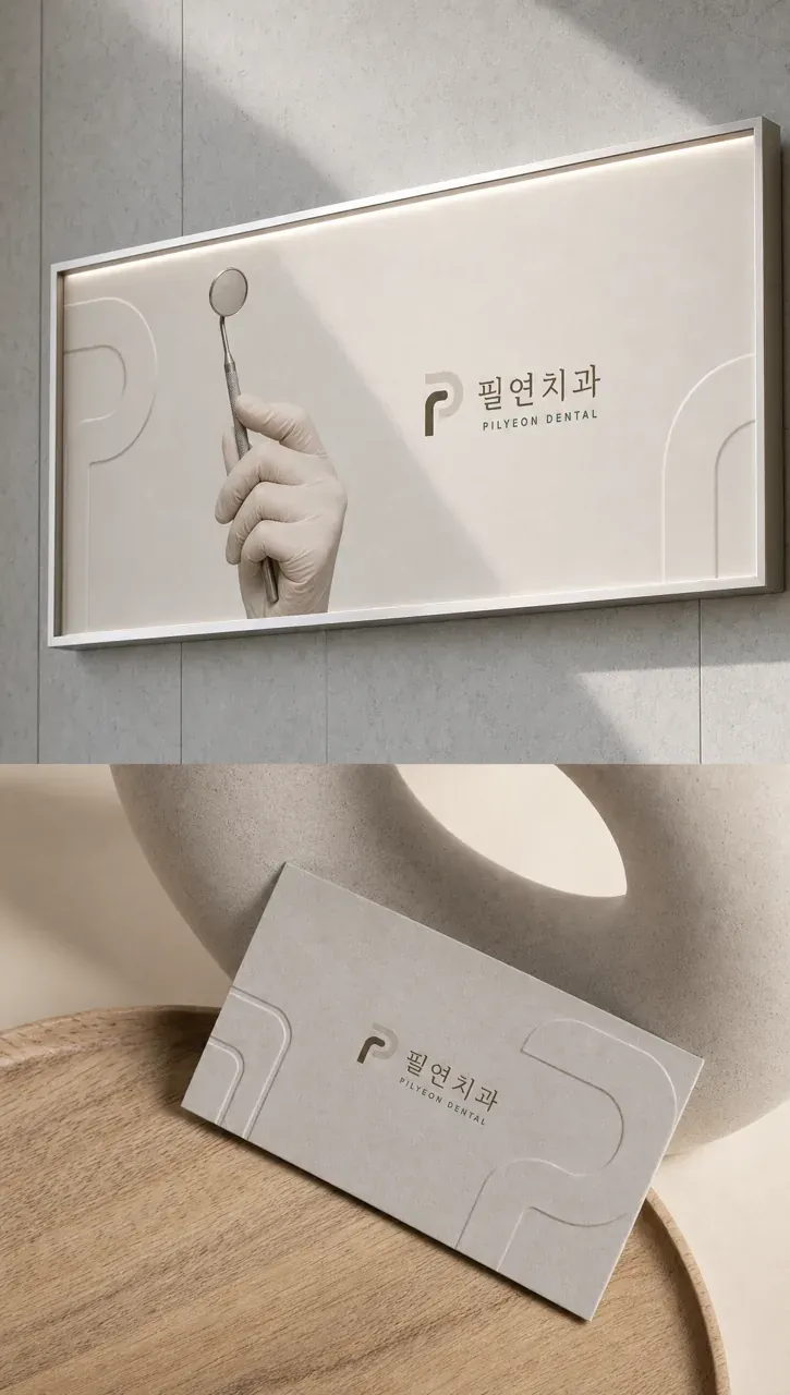 치과 로고 디자인 — 자연스러운 신뢰를 담은 상징 치과 로고