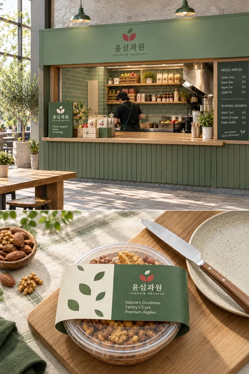 농식품·축산 로고 디자인 — 따뜻하고 친근한 조합형 농식품 브랜드 로고