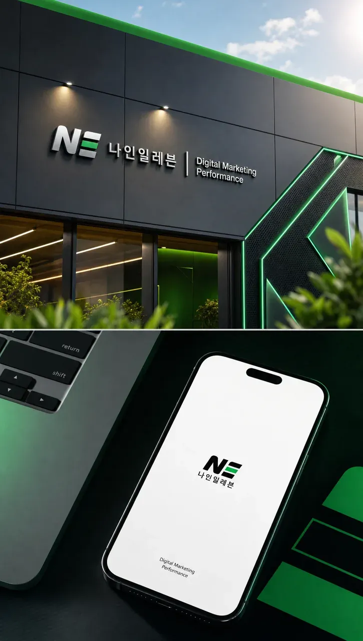 IT·테크 로고 디자인 — 라인과 모멘텀 IT 서비스 로고