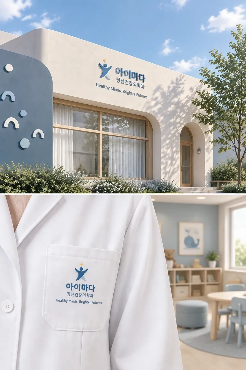 병원·의원 로고 디자인 — 신뢰의 현대 병원 로고