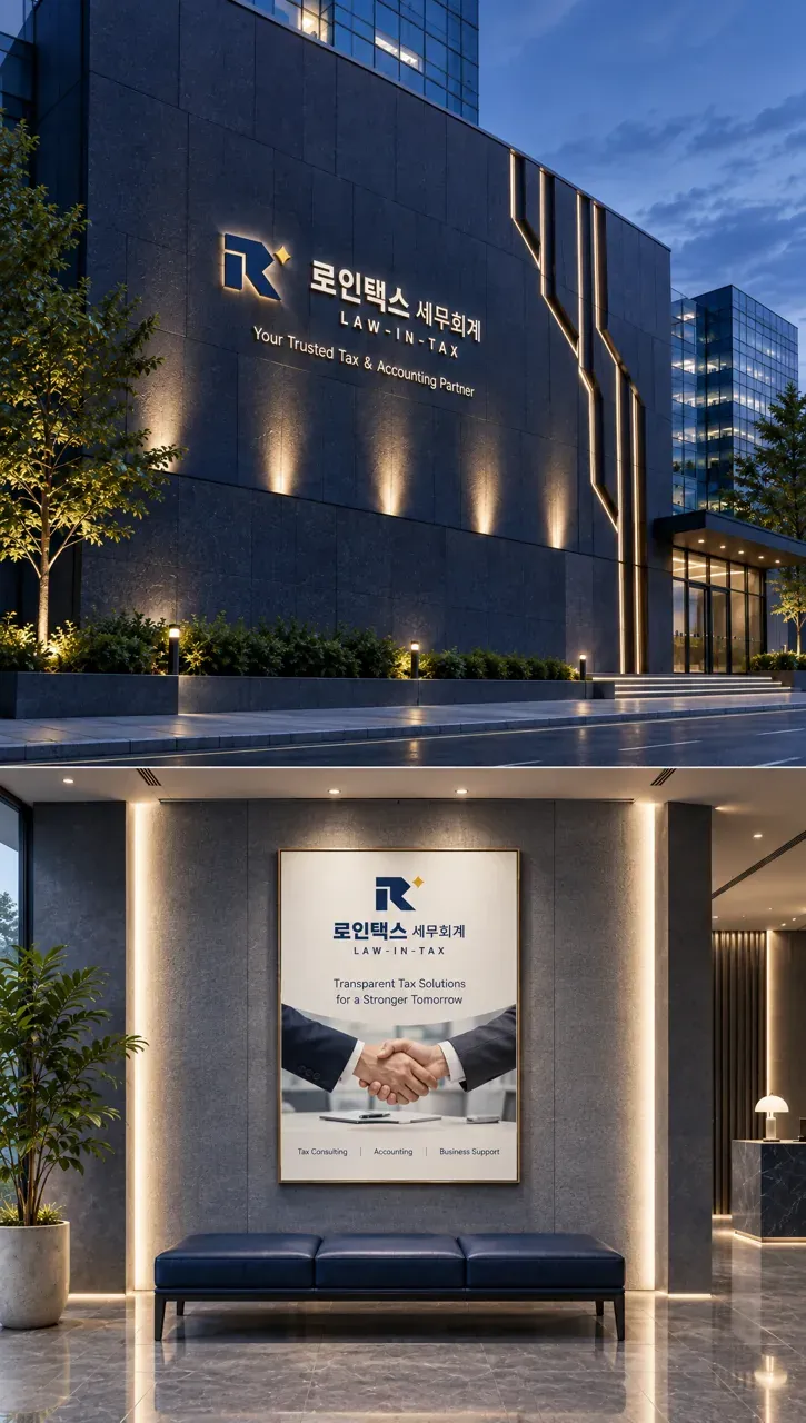 법률·세무·특허 로고 디자인 — 정렬된 신뢰 법률사무소 로고