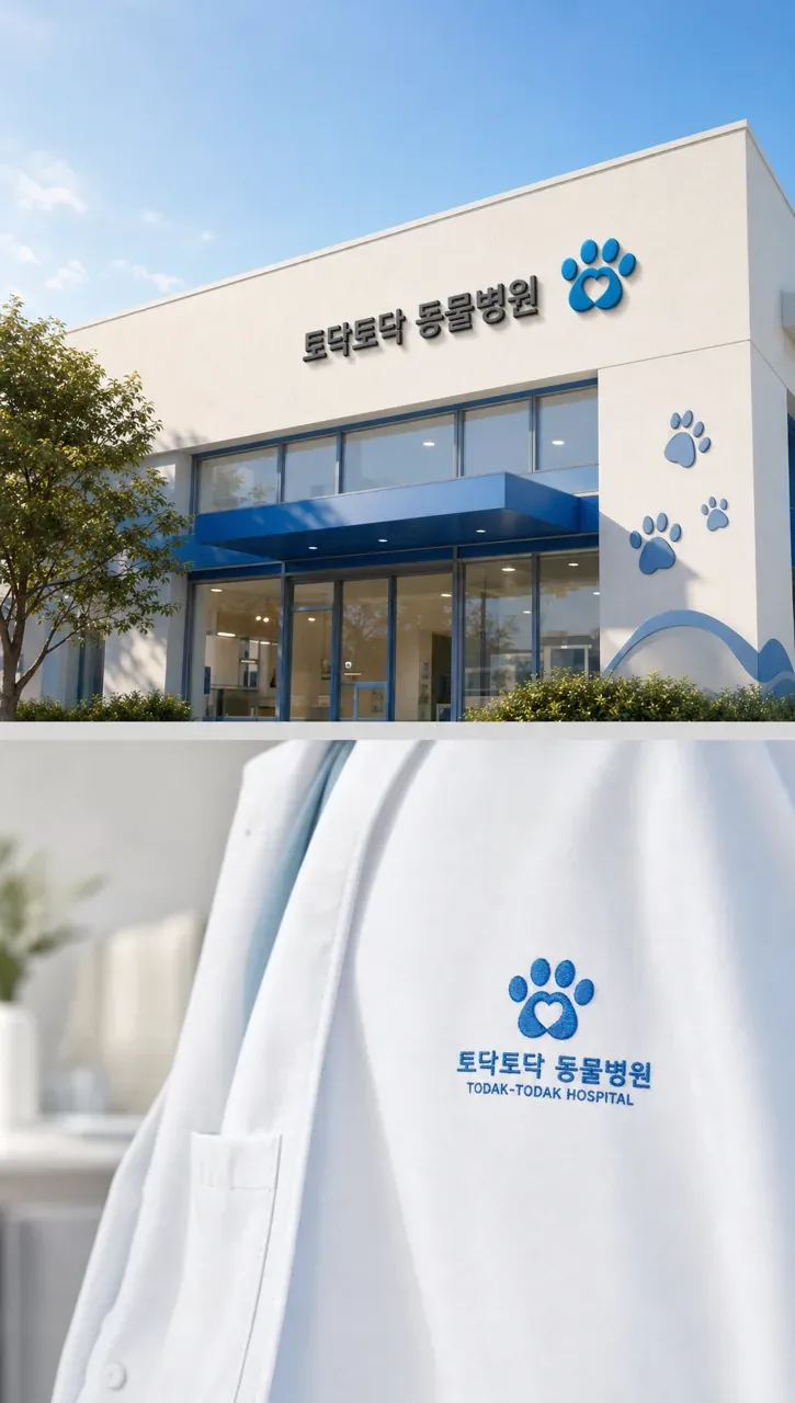 반려동물 로고 디자인 — 교감의 손길 반려동물 브랜드 로고