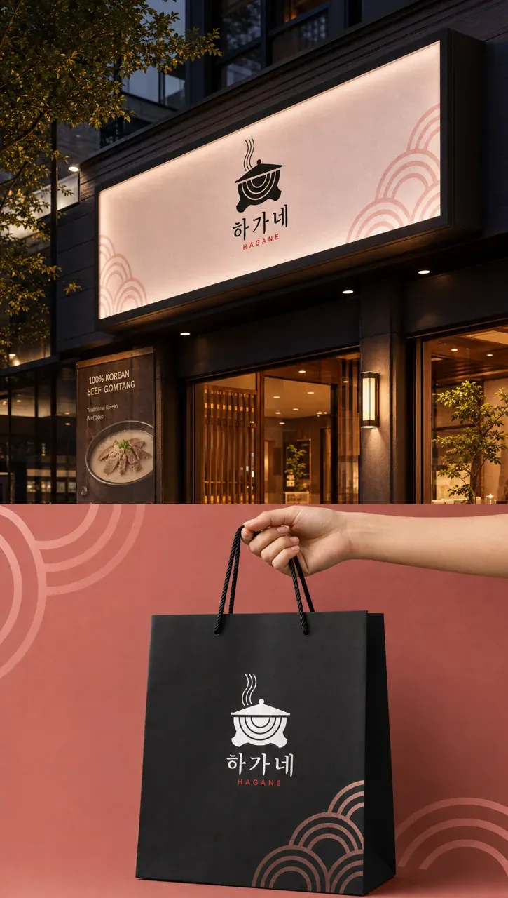 음식점·외식 로고 디자인 — 온기와 정성 음식점 로고