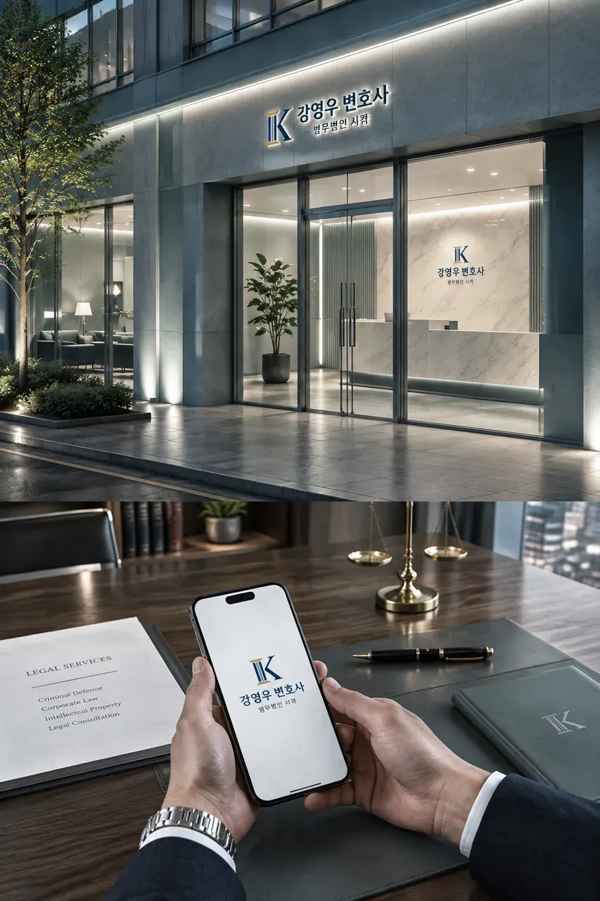 법률·세무·특허 로고 디자인 — 명함 | 신뢰와 경험 법률사무소 로고