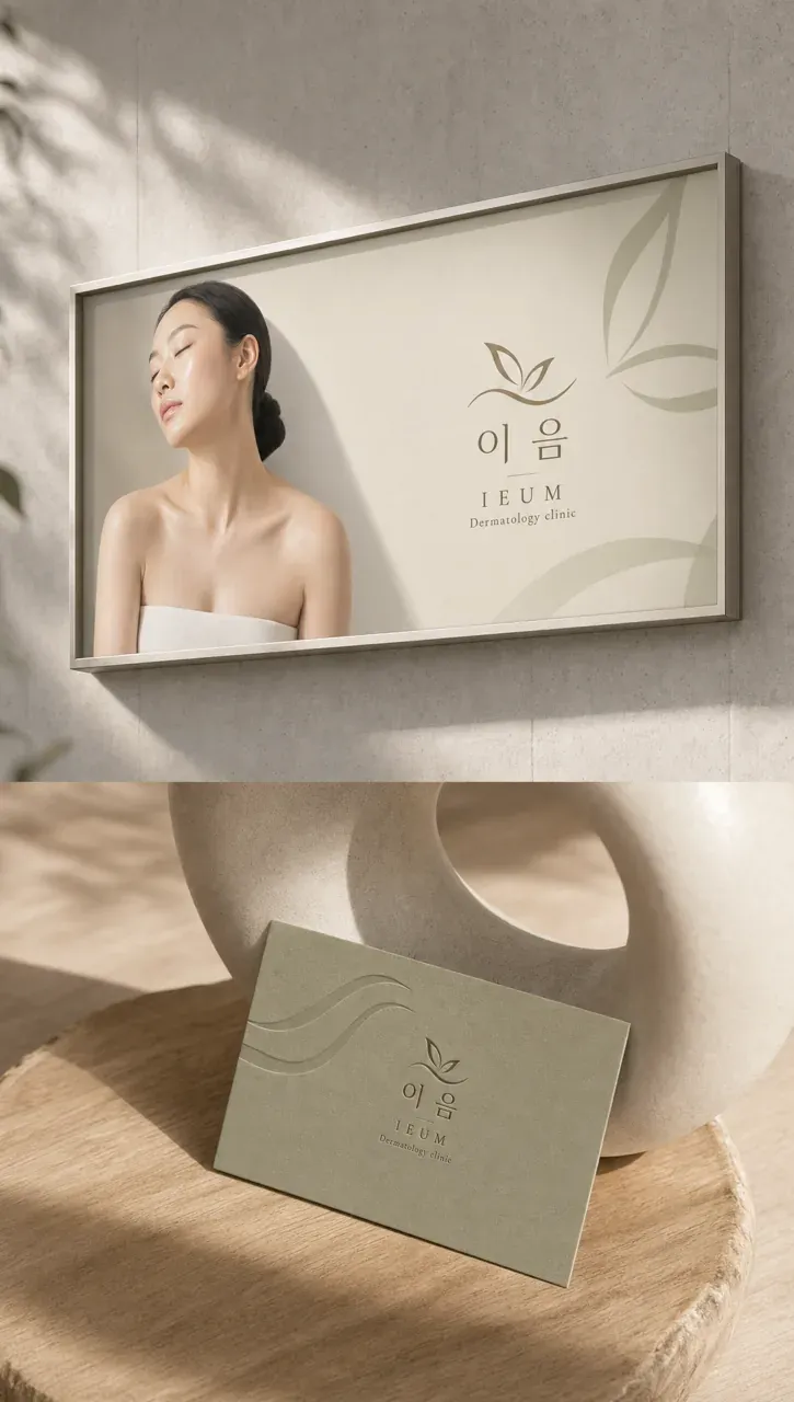 병원·의원 로고 디자인 — 우아한 흐름으로 담아낸 변화의 철학 병원 로고