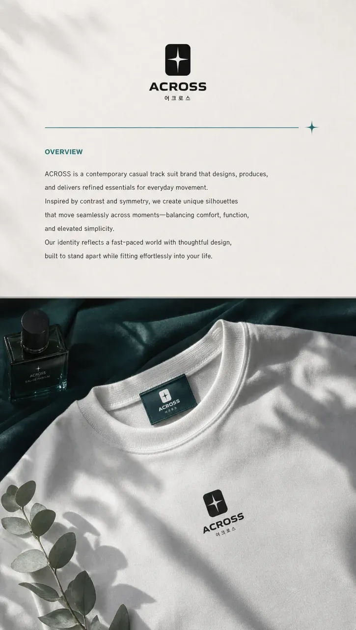 패션·의류 로고 디자인 — 모던하고 세련된 조합형 패션 브랜드 로고 인쇄·적용