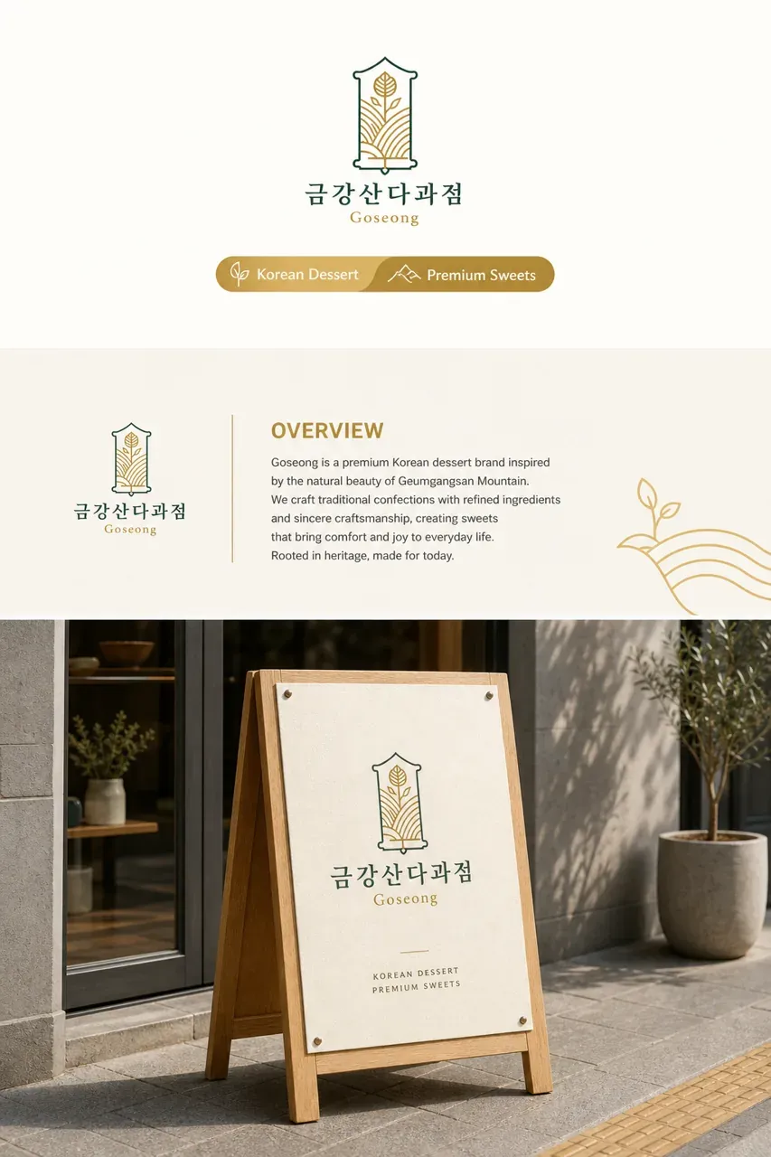 그 외 로고 디자인 — 전통과 모던함이 조화된 브랜드 로고 인쇄·적용