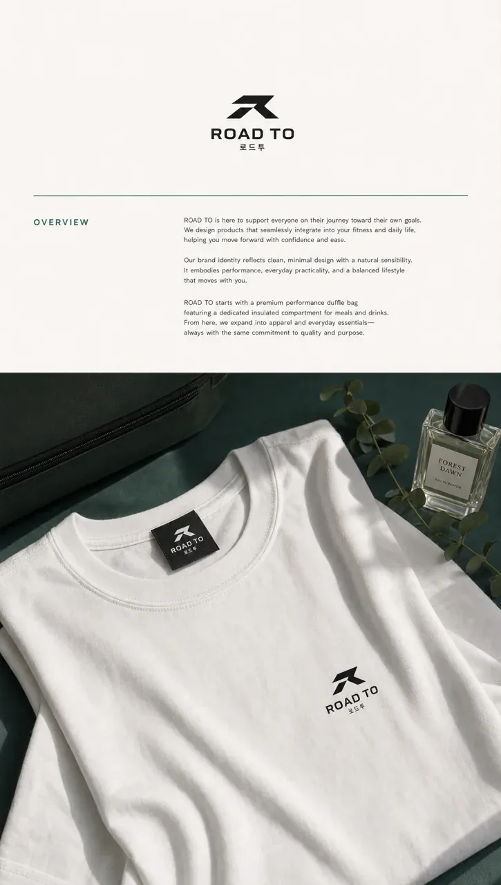 스포츠·피트니스 로고 디자인 — 강렬하고 대담한 조합형 스포츠 브랜드 로고 인쇄·적용