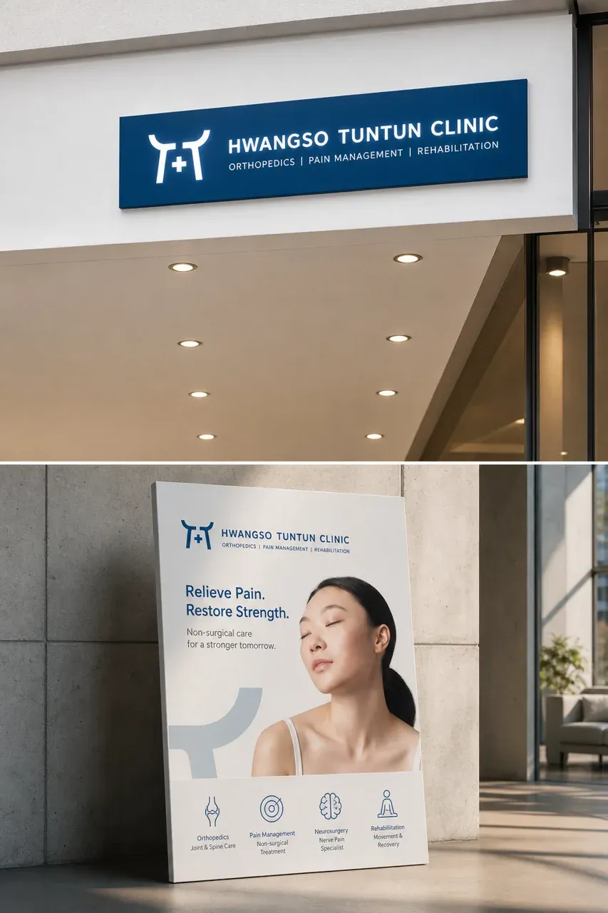 병원·의원 로고 디자인 — 어르신들도 한눈에 알아보는 믿음직한 병원 로고 브랜드 시스템