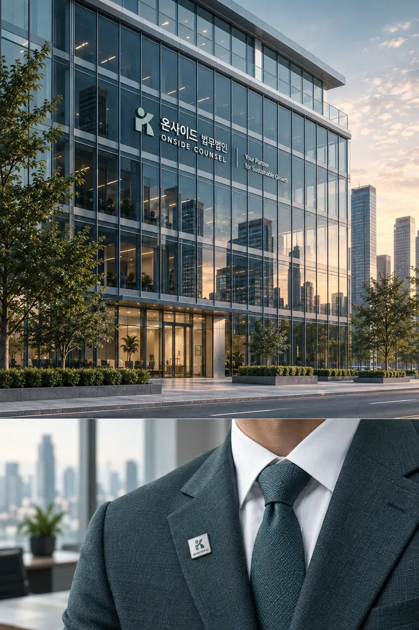 법률·세무·특허 로고 디자인 — 모던하고 세련된 조합형 법률사무소 로고 브랜드 시스템