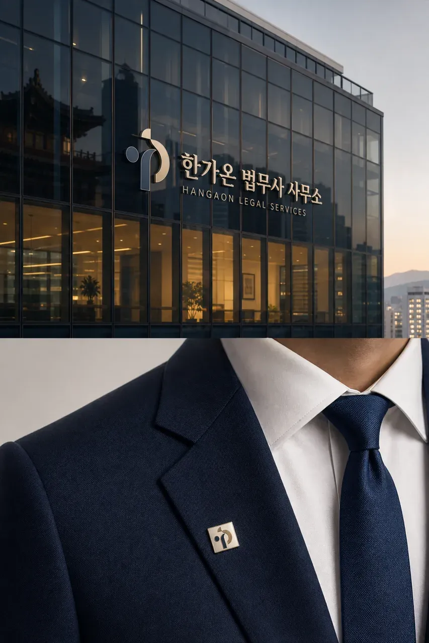 법률·세무·특허 로고 디자인 — 따뜻하고 친근한 법률사무소 로고 브랜드 시스템