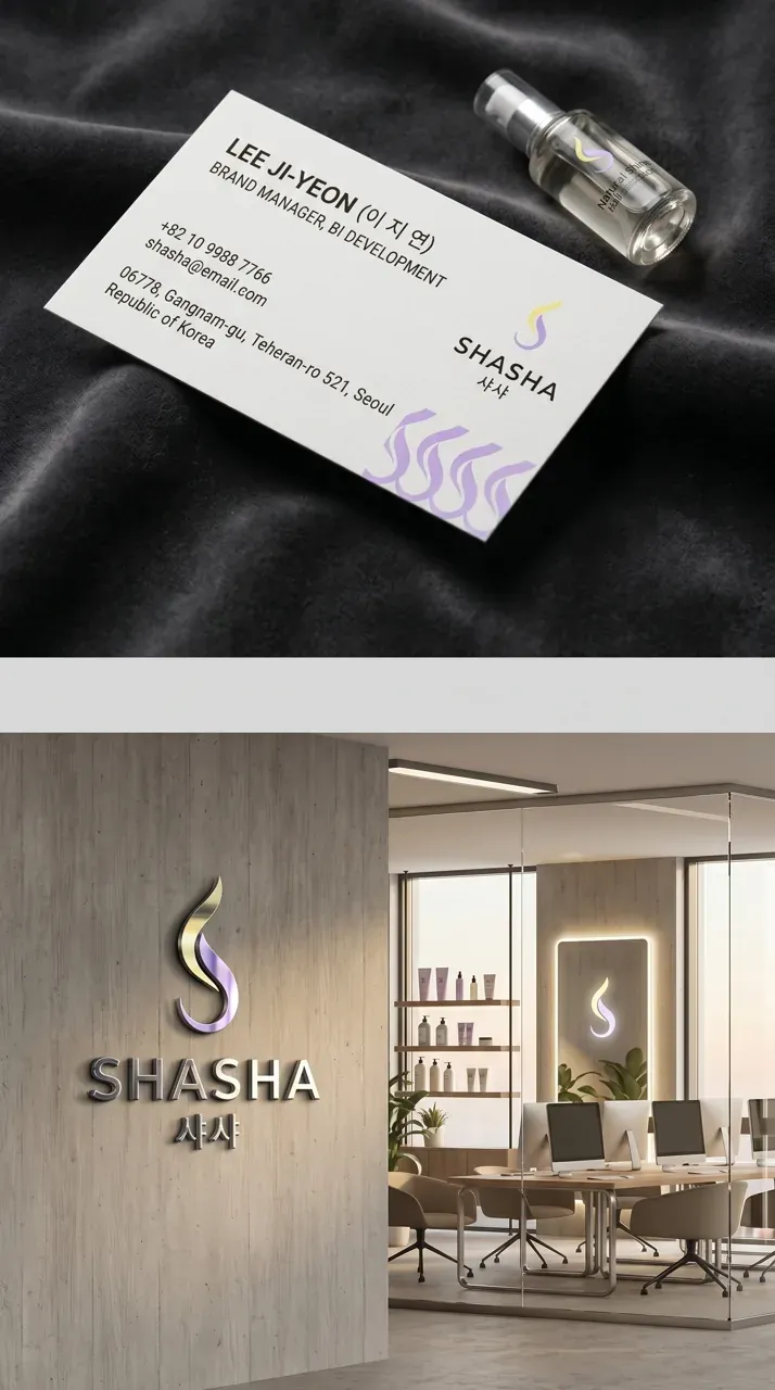 뷰티·미용 로고 디자인 — 모발 본연의 윤기가 되살아나는 순간 뷰티 브랜드 로고 브랜드 시스템