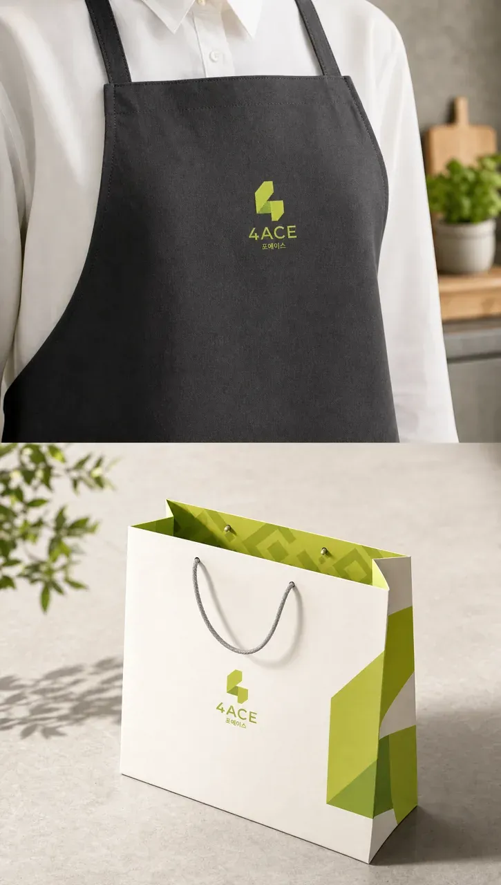 제조·유통 로고 디자인 — 모던하고 세련된 조합형 제조·유통 기업 로고 브랜드 시스템
