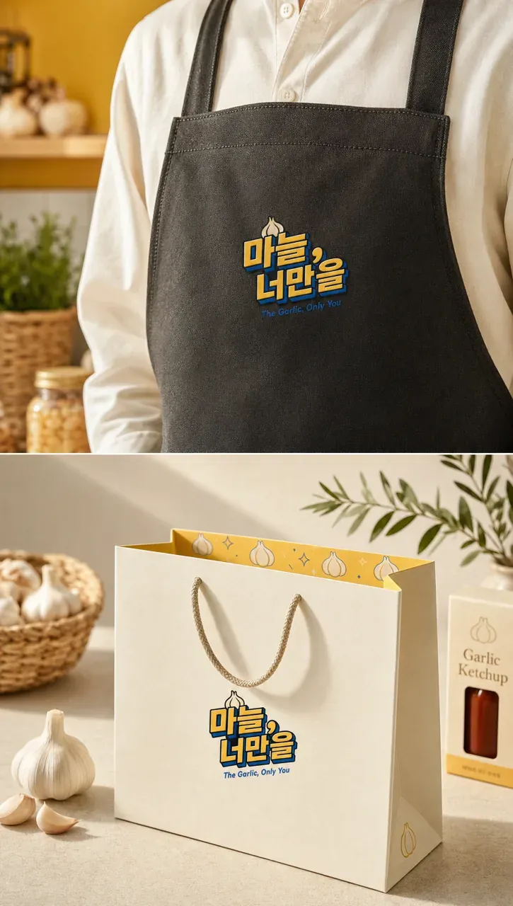 농식품·축산 로고 디자인 — 주인공 마늘의 따뜻한 초대 농식품 브랜드 로고 브랜드 시스템