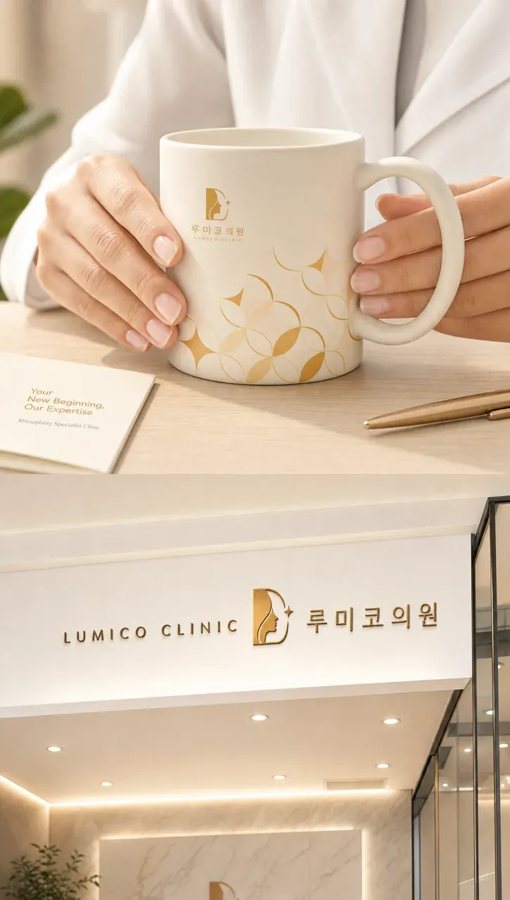 병원·의원 로고 디자인 — 라인의 부드러움으로 희망을 밝히다 병원 로고 브랜드 시스템