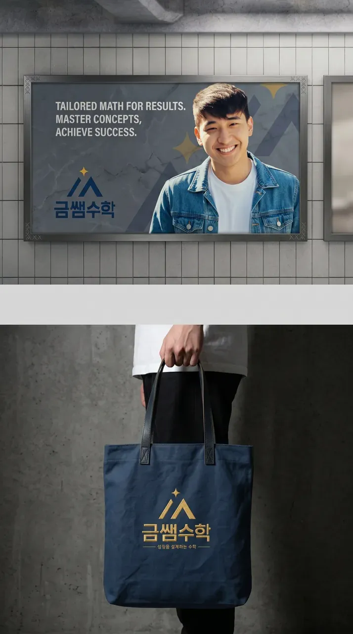 교육·학원 로고 디자인 — 미니멀한 학원 로고 브랜드 시스템