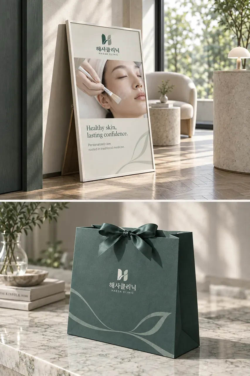한의원·한방 로고 디자인 — 신뢰의 심볼 한의원 로고 브랜드 시스템