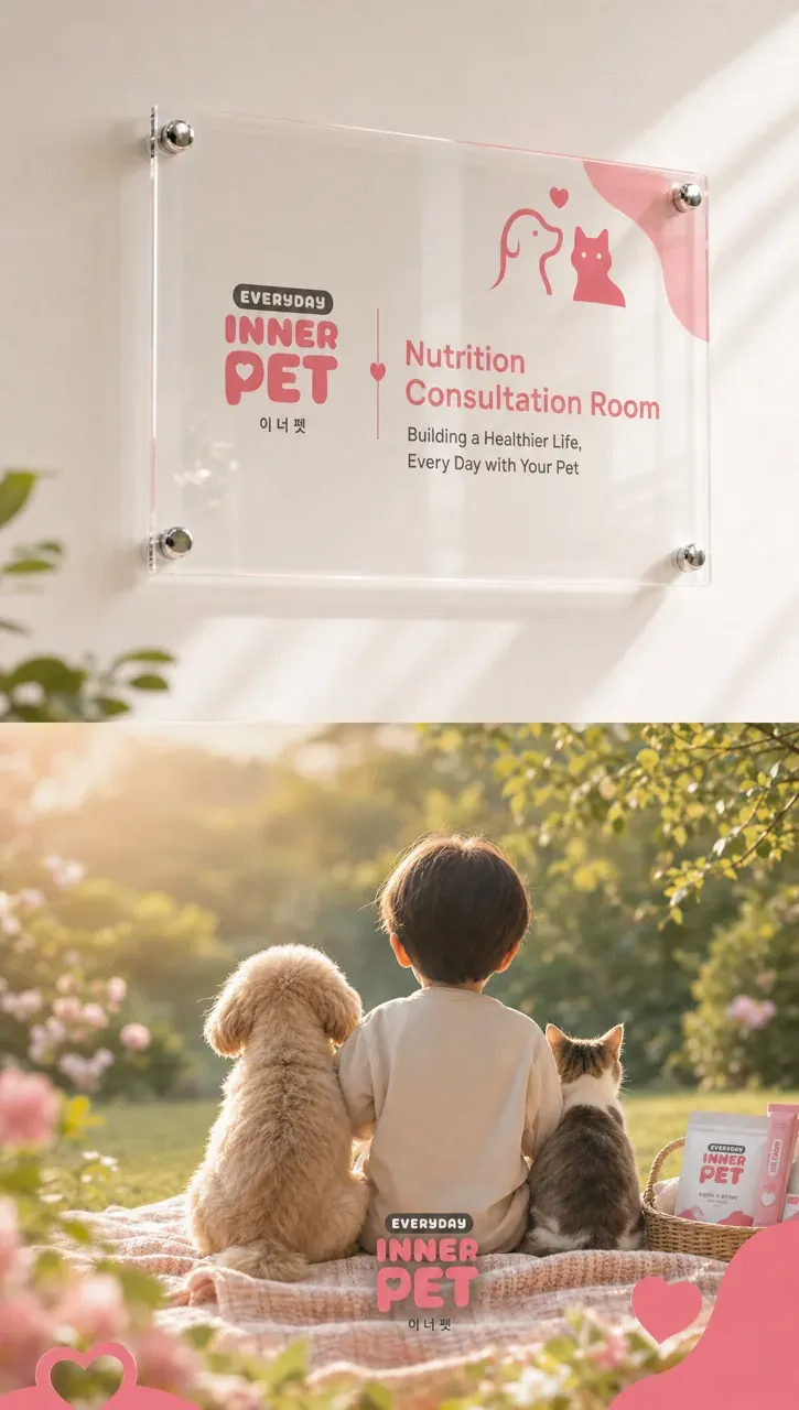 반려동물 로고 디자인 — 따뜻하고 친근한 조합형 반려동물 브랜드 로고 브랜드 시스템
