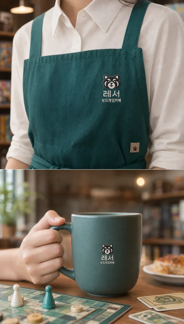 카페·베이커리 로고 디자인 — 마주 보고 소통하다 카페 로고 브랜드 시스템
