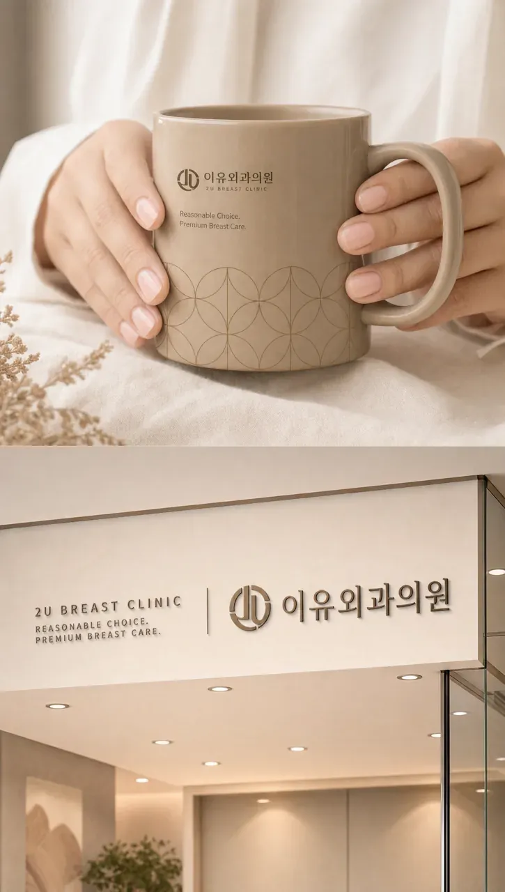 병원·의원 로고 디자인 — 모던하고 세련된 심볼형 병원 로고 브랜드 시스템