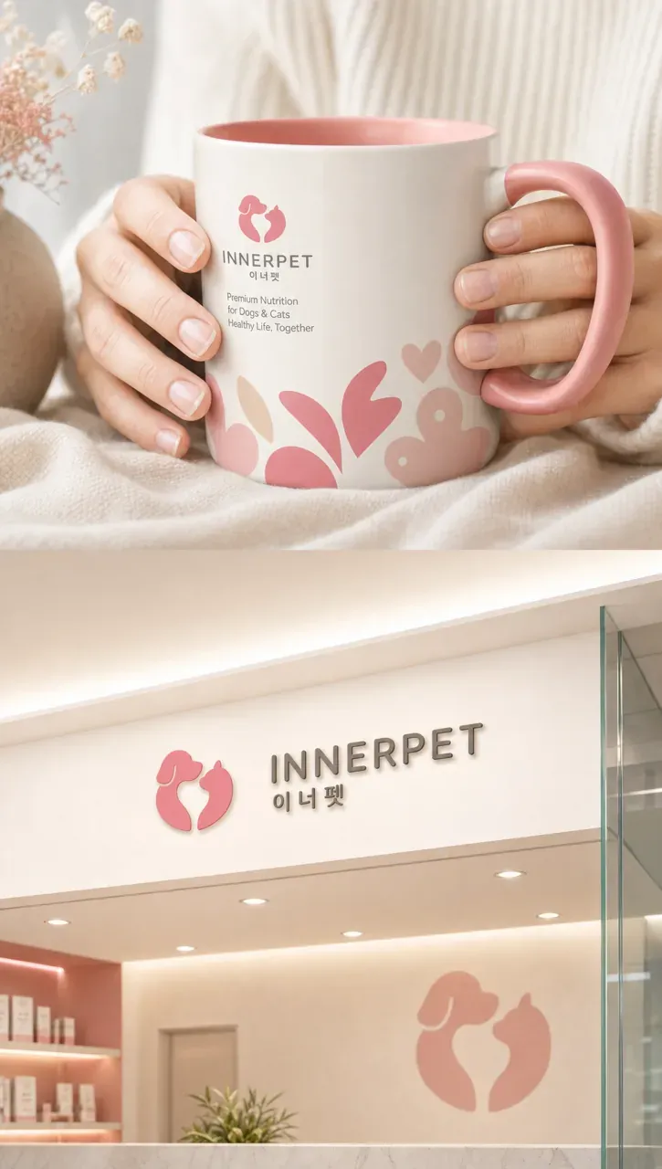 반려동물 로고 디자인 — 따뜻하고 친근한 조합형 반려동물 브랜드 로고 브랜드 시스템