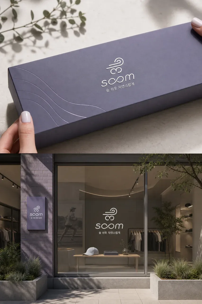 패션·의류 로고 디자인 — 미니멀한 조합형 패션 브랜드 로고 브랜드 시스템