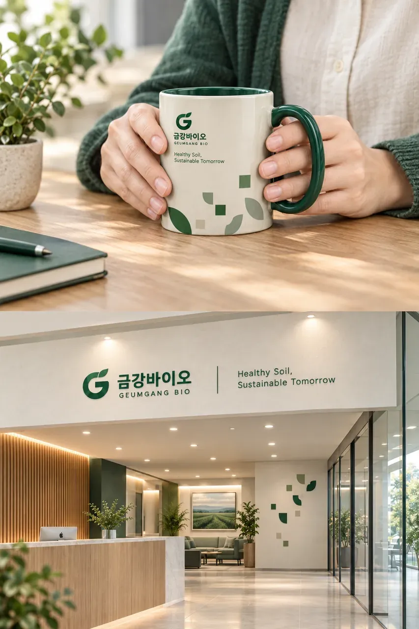 농식품·축산 로고 디자인 — 모던하고 세련된 조합형 농식품 브랜드 로고 브랜드 시스템