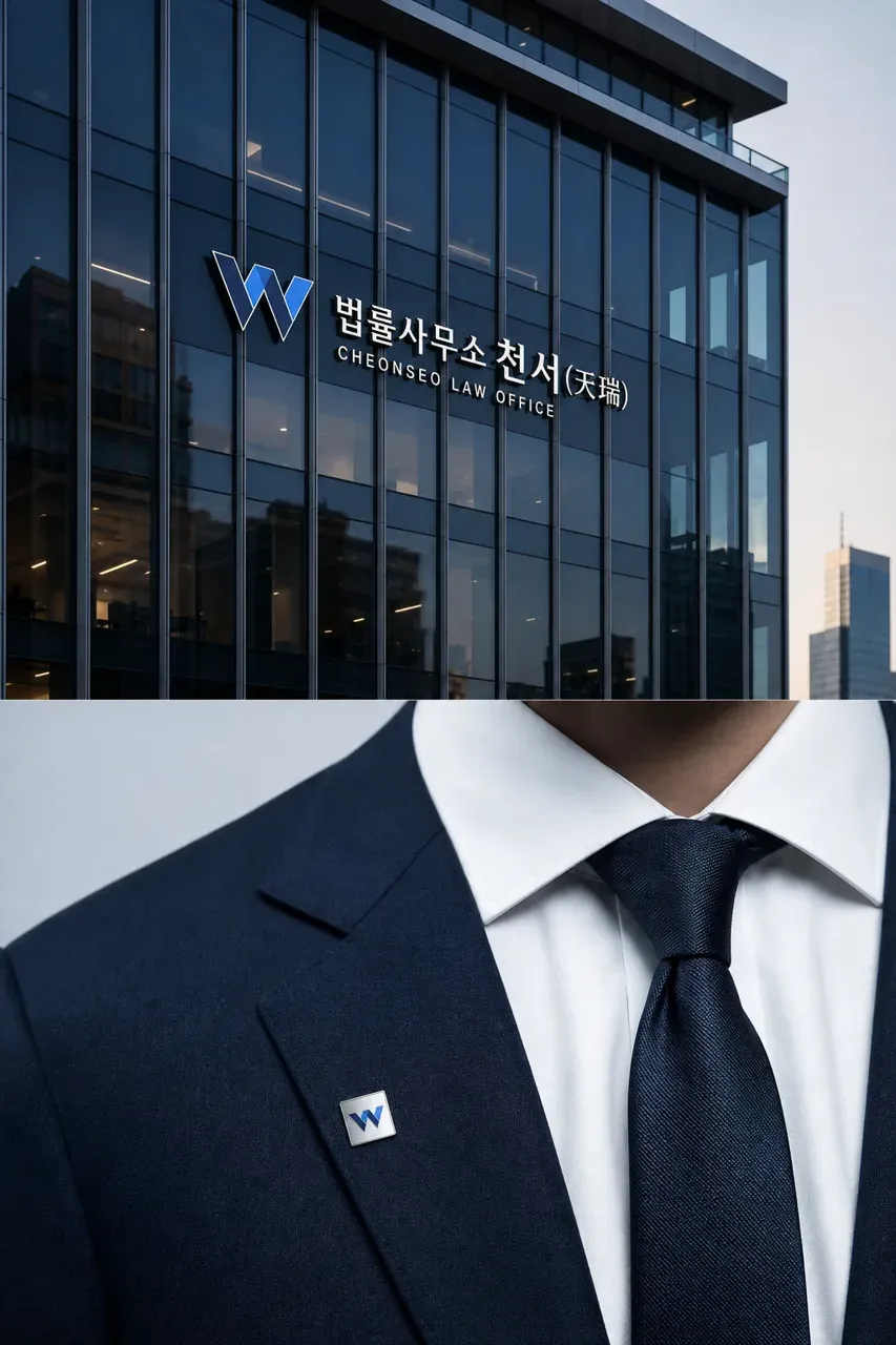 법률·세무·특허 로고 디자인 — 신뢰감 있는 조합형 법률사무소 로고 브랜드 시스템