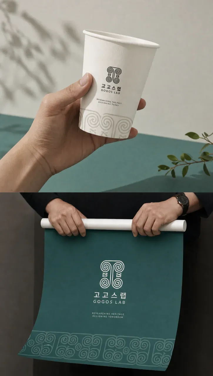 문화·예술·미디어 로고 디자인 — 클래식한 조합형 문화·예술 브랜드 로고 브랜드 시스템