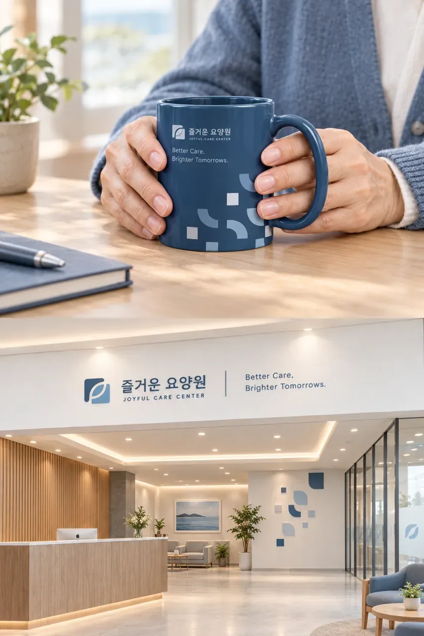 생활·서비스 로고 디자인 — 돌봄의 현대 언어 생활 서비스 브랜드 로고 브랜드 시스템