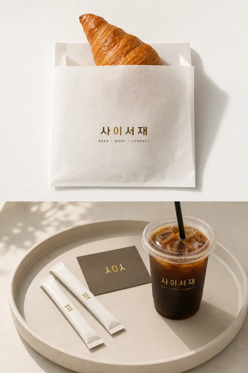 그 외 로고 디자인 — 혼자와 함께 사이의 공간 브랜드 로고 브랜드 시스템