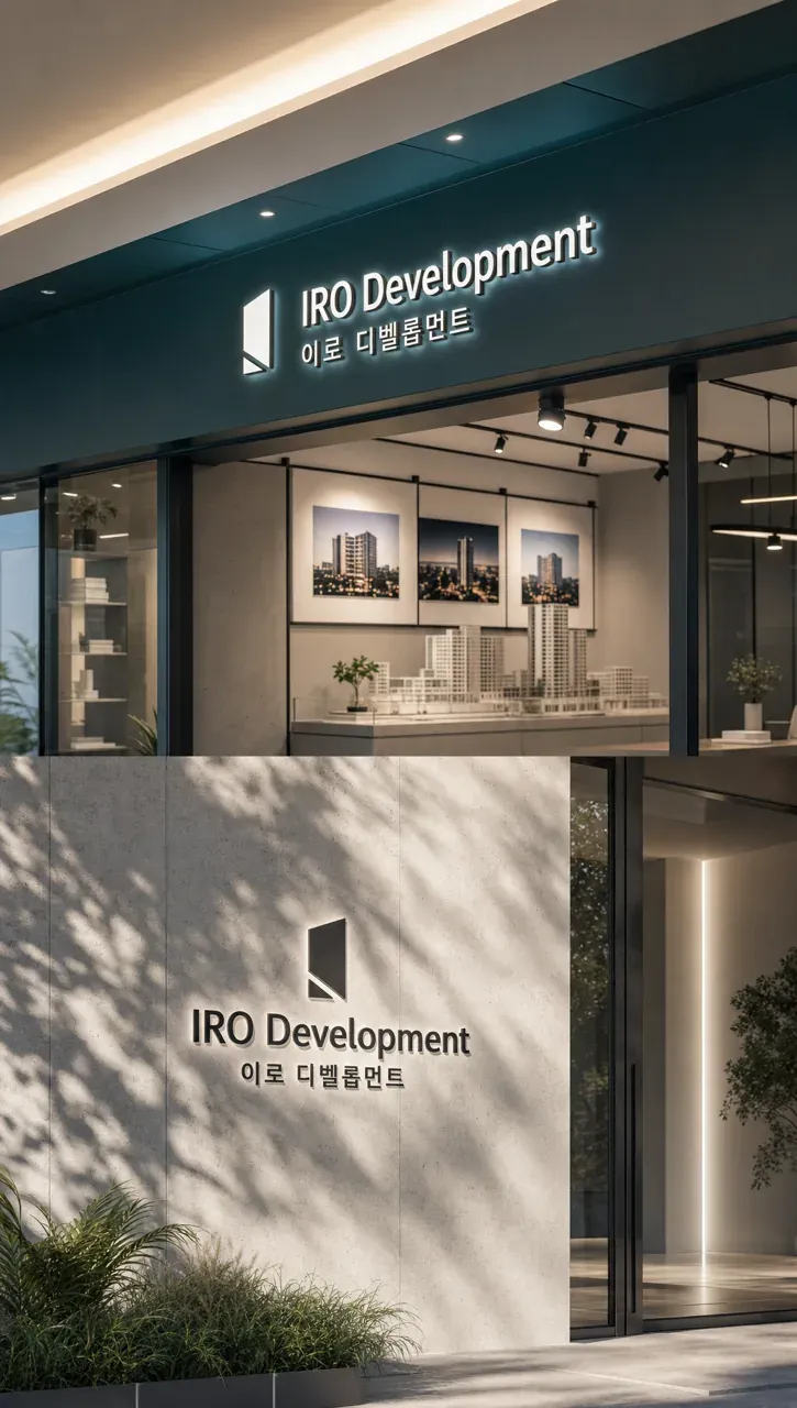 금융·부동산 로고 디자인 — 구조의 미니멀 심볼 금융·부동산 기업 로고 브랜드 시스템