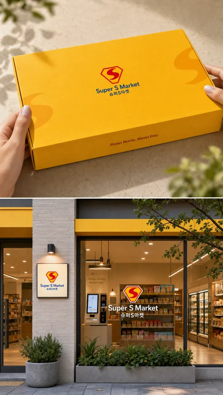 생활·서비스 로고 디자인 — 친근함으로 그려낸 'S' 심볼 생활 서비스 브랜드 로고 브랜드 시스템