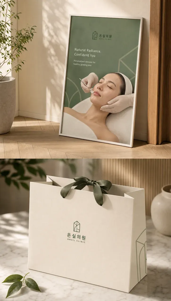 병원·의원 로고 디자인 — 신뢰감 있는 조합형 병원 로고 브랜드 시스템