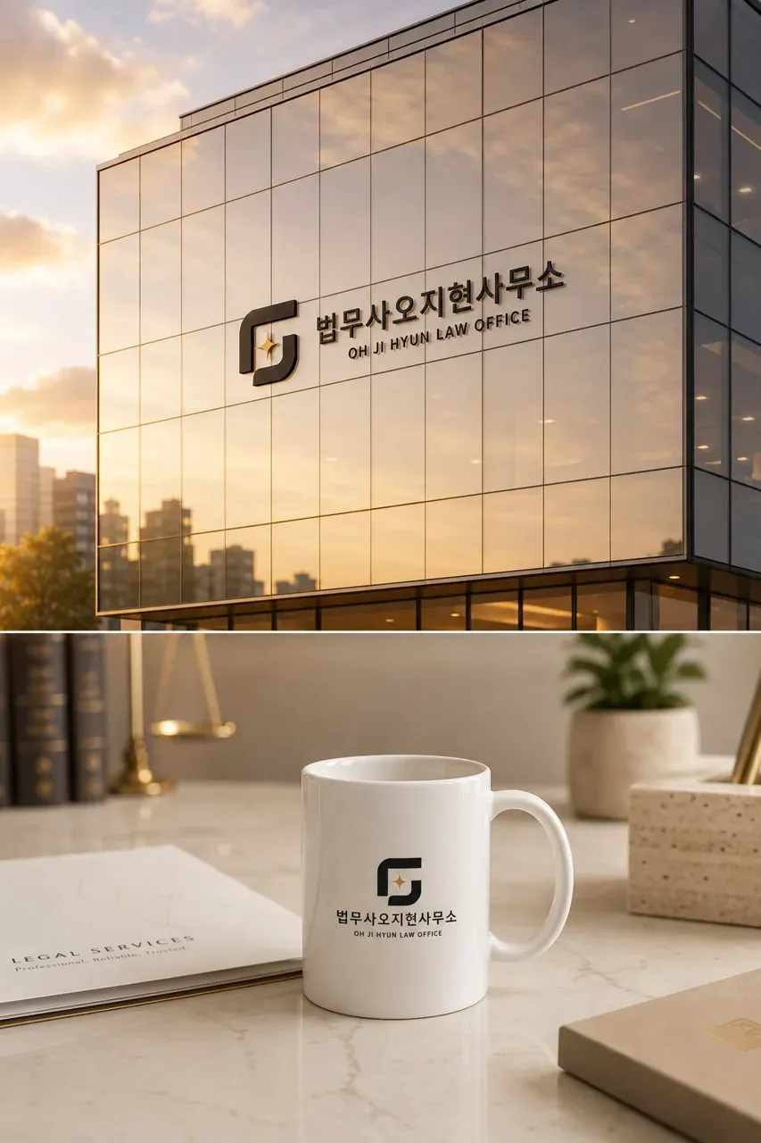 법률·세무·특허 로고 디자인 — 신뢰와 따뜻함이 만나는 전문성의 상징 법률사무소 로고 브랜드 시스템