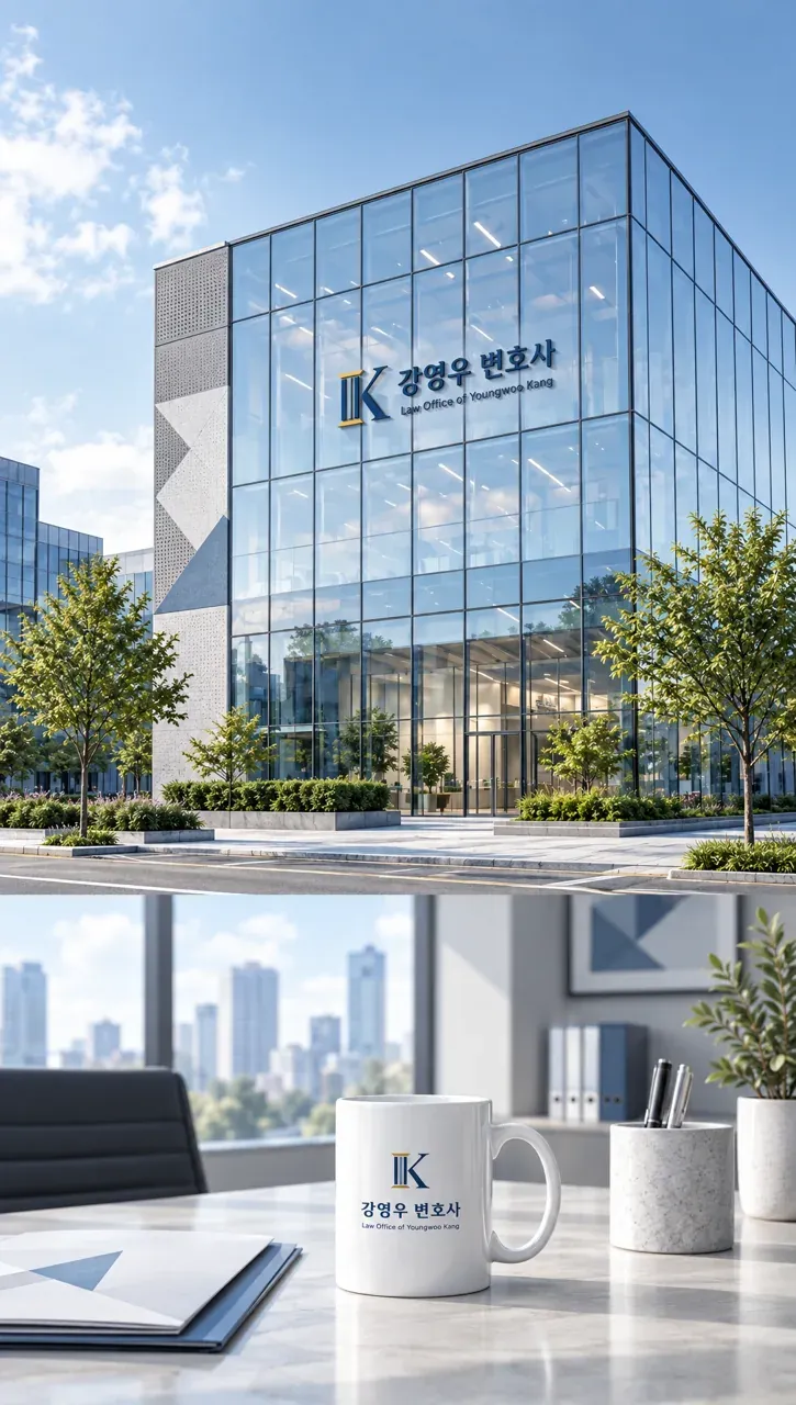 법률·세무·특허 로고 디자인 — 정직함의 형상 법률사무소 로고 브랜드 시스템