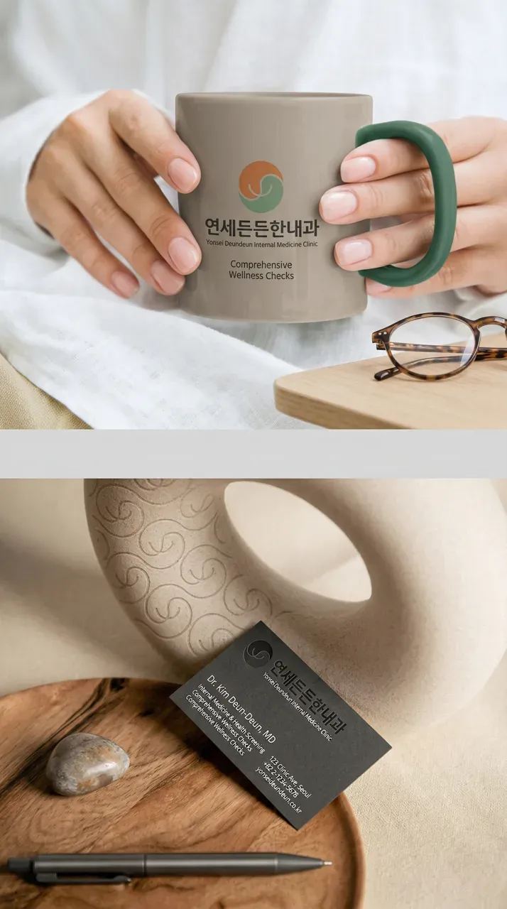 병원·의원 로고 디자인 — 미니멀한 병원 로고 브랜드 시스템