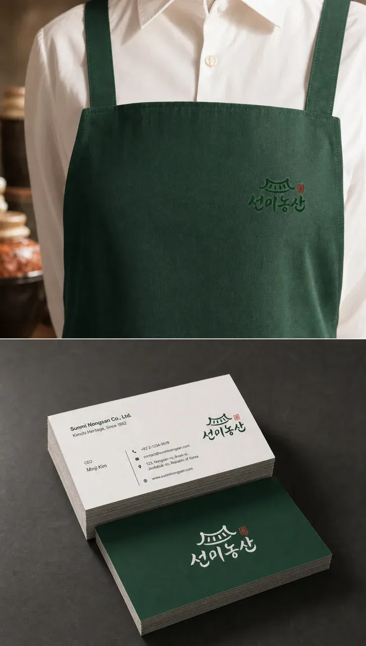 농식품·축산 로고 디자인 — 선한 맛의 정갈한 라인 농식품 브랜드 로고 브랜드 시스템