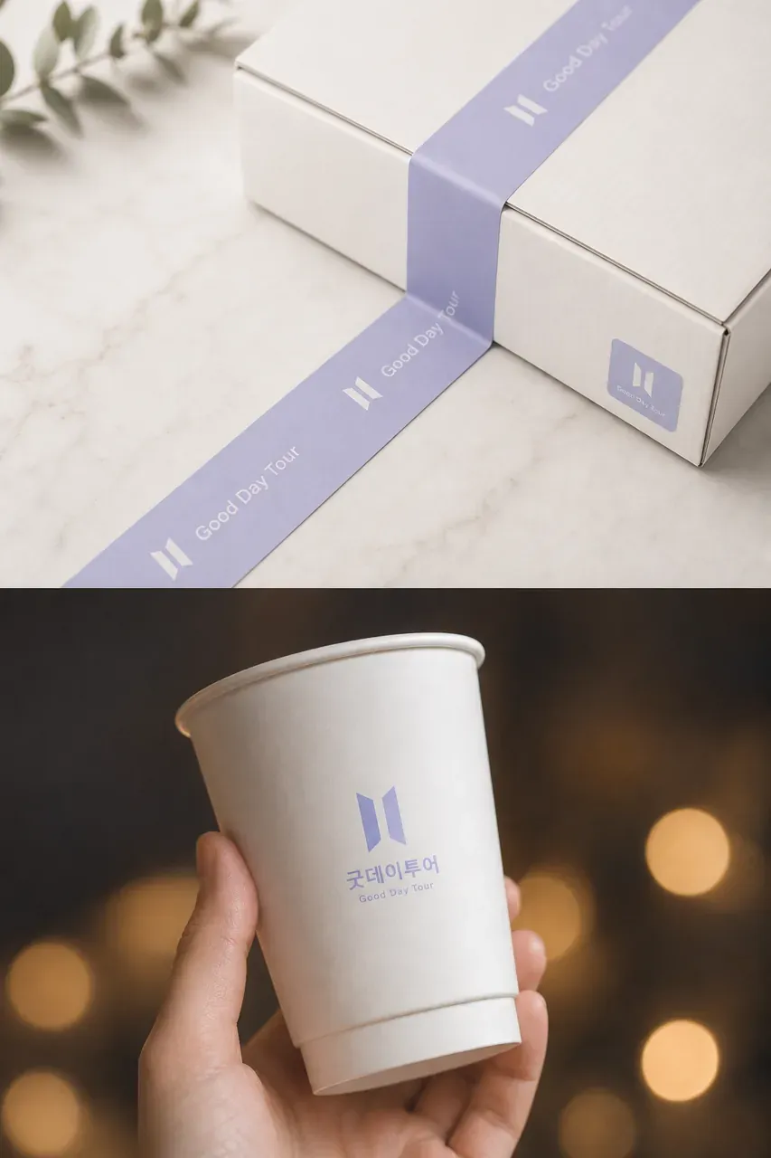 숙박·관광 로고 디자인 — 모던하고 세련된 숙박·관광 브랜드 로고 브랜드 시스템