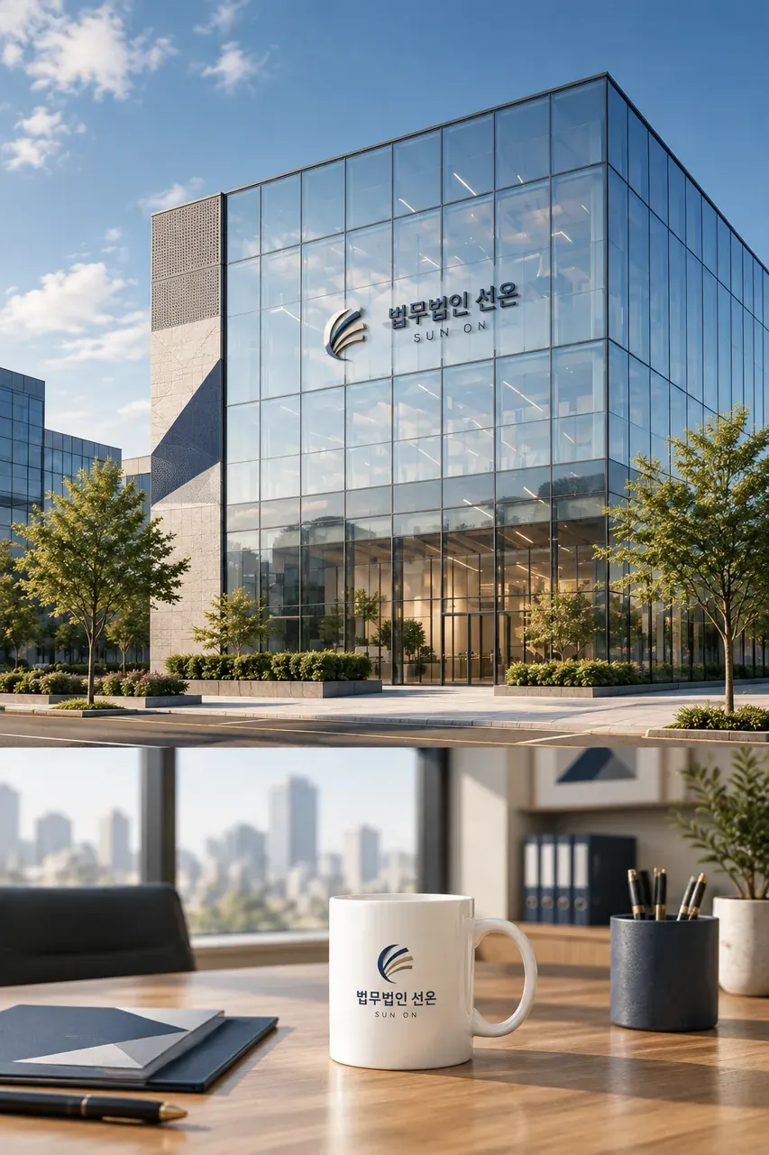 법률·세무·특허 로고 디자인 — 모던하고 세련된 심볼형 법률사무소 로고 브랜드 시스템