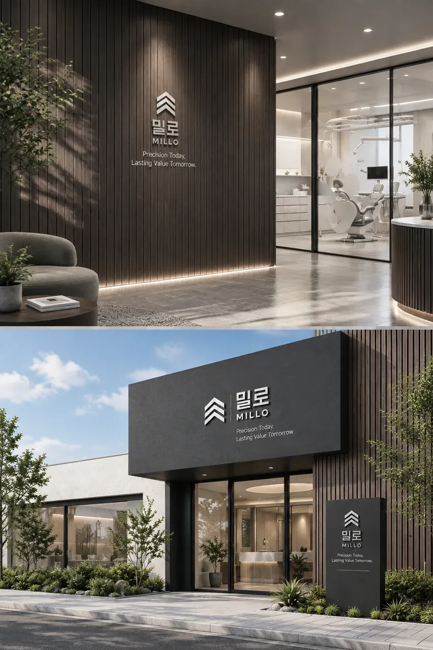 제조·유통 로고 디자인 — 쌓여서 완성되는 정밀함 제조·유통 기업 로고 브랜드 시스템