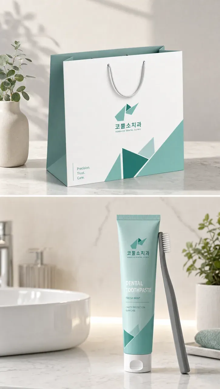 치과 로고 디자인 — 강인함과 신뢰의 치과심볼 치과 로고 브랜드 시스템