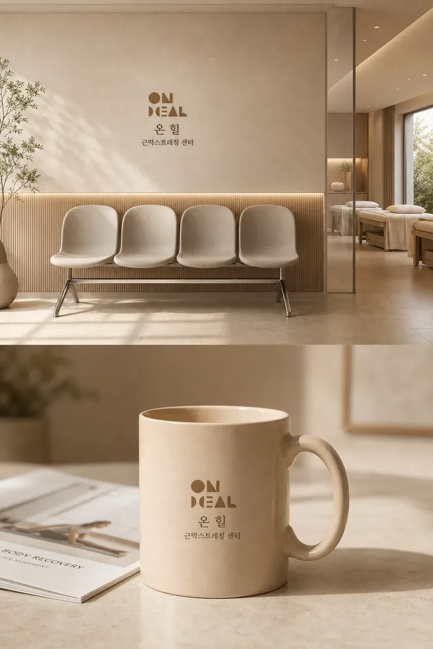 스포츠·피트니스 로고 디자인 — 회복을 켜다 미니멀 심볼 스포츠 브랜드 로고 브랜드 시스템
