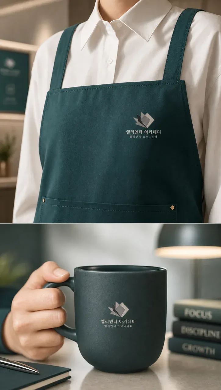 교육·학원 로고 디자인 — 기본의 정제 학원 로고 브랜드 시스템