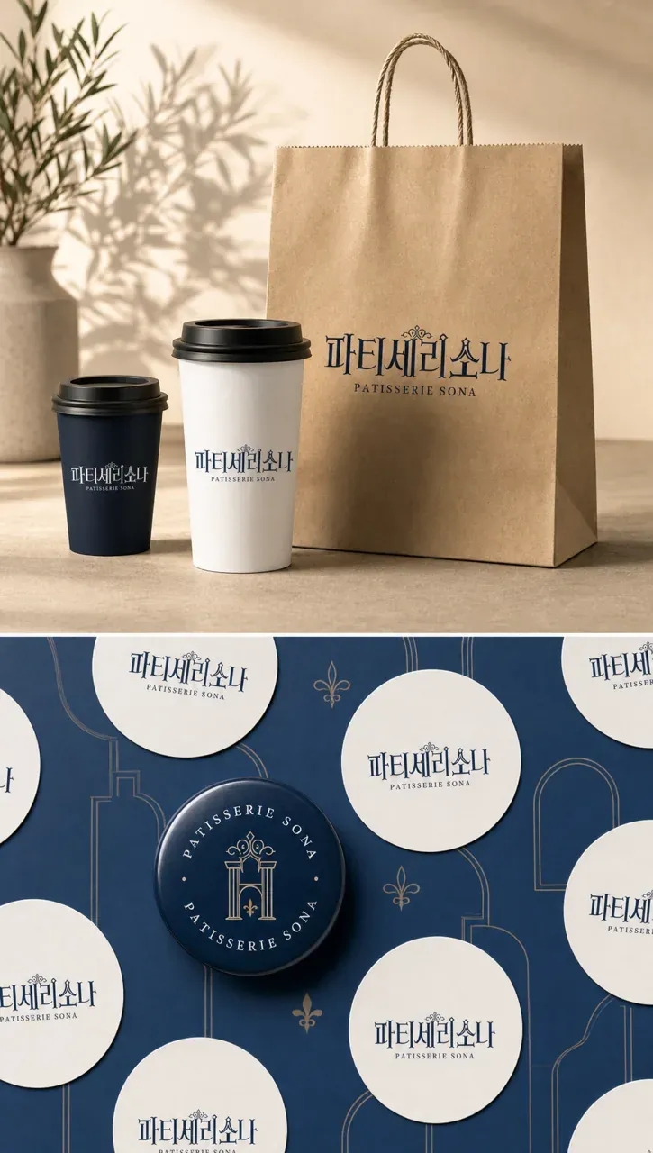 카페·베이커리 로고 디자인 — 모던 정결함의 심볼 카페 로고 브랜드 시스템