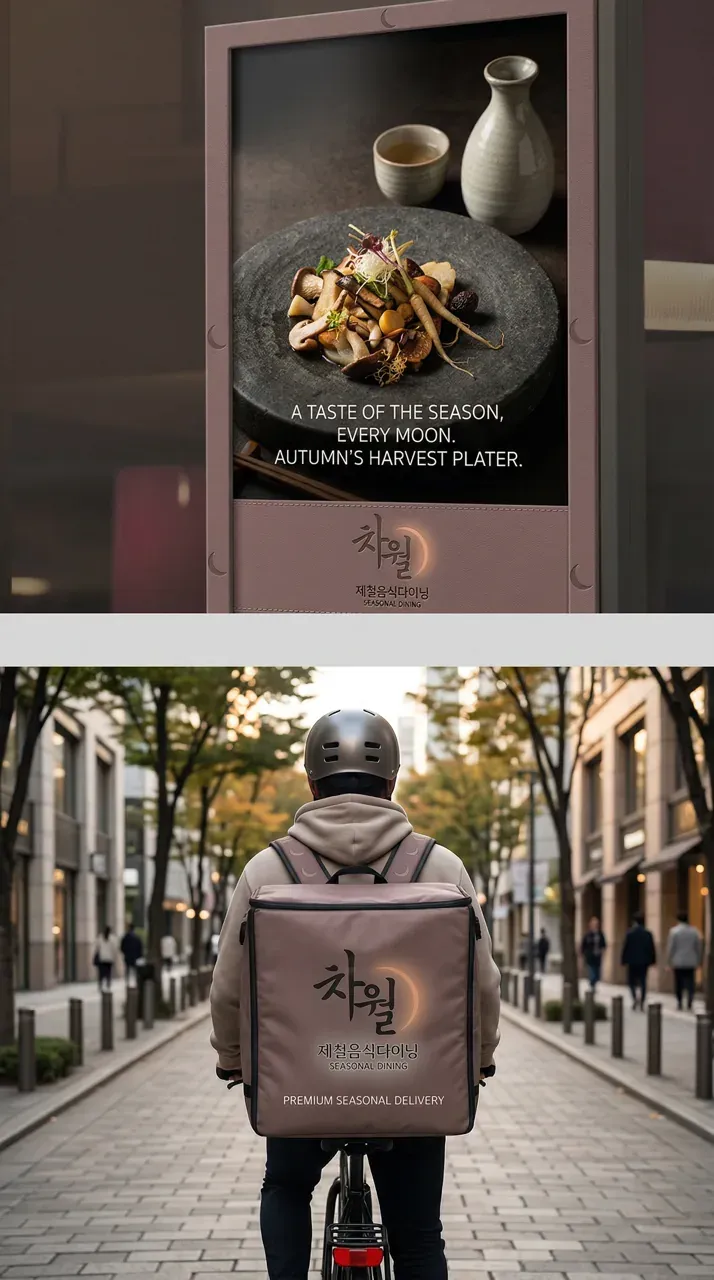 그 외 로고 디자인 — 매달 새로운 맛의 기대감 브랜드 로고 브랜드 시스템