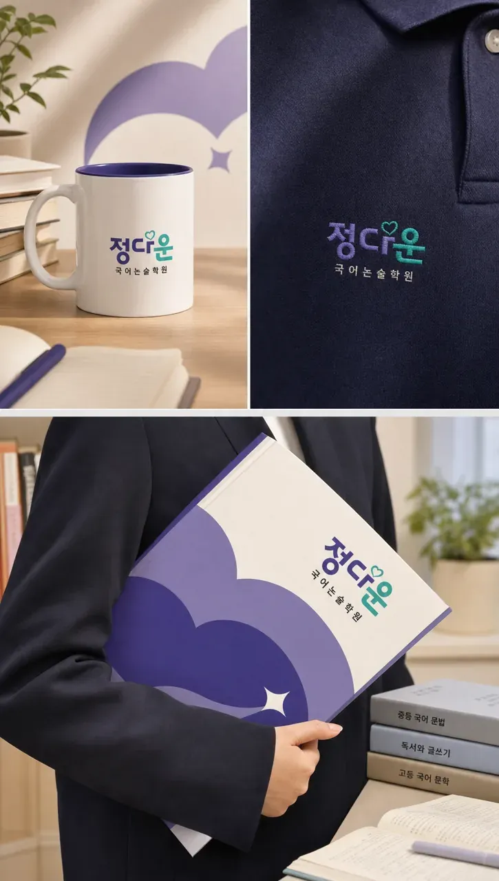 교육·학원 로고 디자인 — 따뜻한 성장의 길 학원 로고 브랜드 시스템