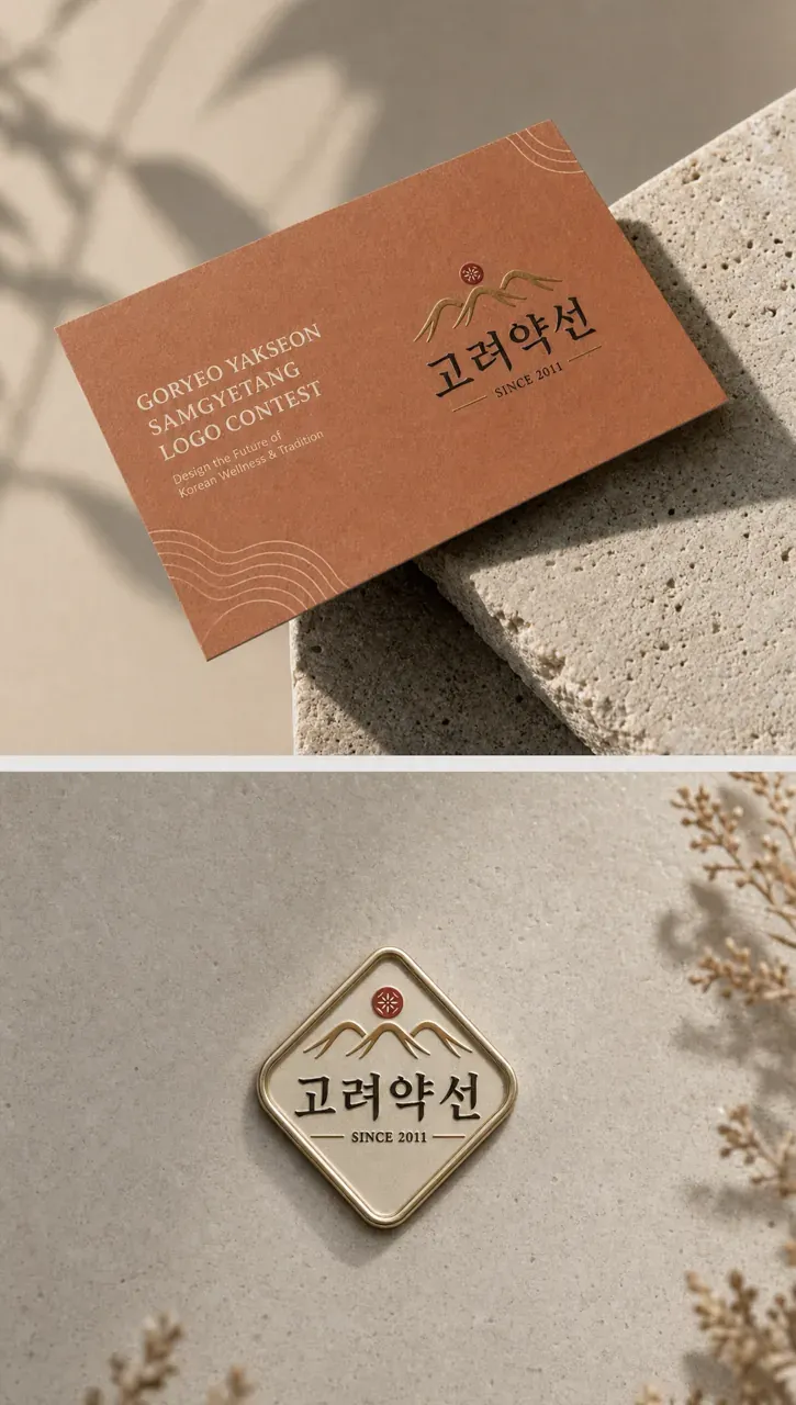 음식점·외식 로고 디자인 — 클래식한 조합형 음식점 로고 브랜드 시스템